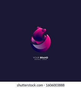 modern and elegant bear logo