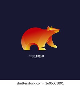 modern and elegant bear logo