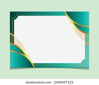 Modern elegant blank certificate of achievement template design