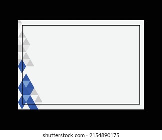 Modern and elegant blank paper template design
