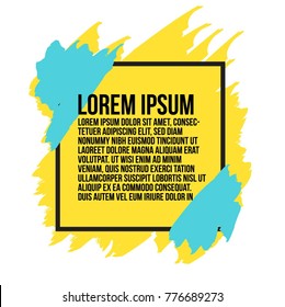modern and elegant brush banner