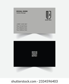 A modern elegant business card design. 