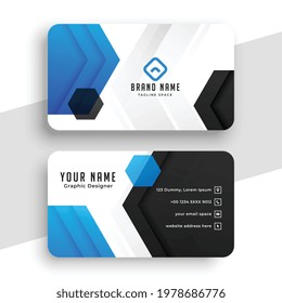 modern and elegant business card template design