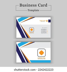 Modern Elegant business card template with abstract shapes