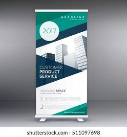 modern elegant business roll up presentation banner