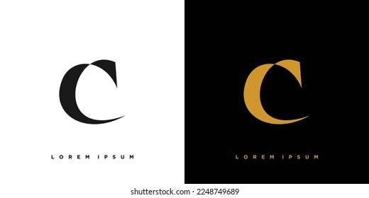 Modernes und elegantes Design des C-Logos