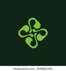 Modern elegant celtic florals great for skincare logo