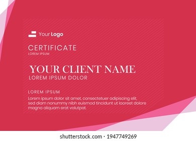A modern and elegant certificate design template with a wave pattern background and cool colors