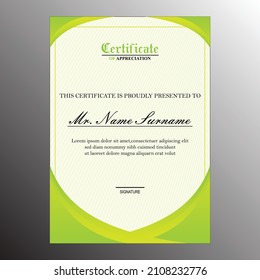 Modern and elegant certificate design template.
For appreciation, business and educational needs
