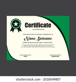 
modern and elegant certificate template design