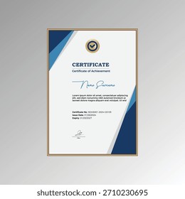 Modern Elegant Certificate template design