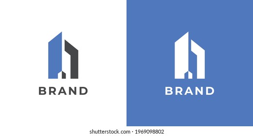 Modern and elegant construction logo design