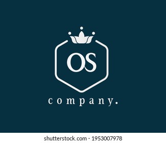 Modern elegant creative OS Logo emblem and template. O and S  icon initial Based Monogram. The vintage letters in vector for book design, brand name, business card, restaurant, boutique, hotel, cafe.