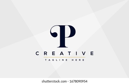 Modern elegant creative P Logo Design and template. PP icon initial Based Monogram and Letters in vector.