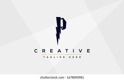 Diseño y plantilla de elegante y moderno logotipo P. Icono PP monograma basado inicial y letras en vector.