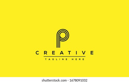 Modern elegant creative P Logo Design and template. PP icon initial Based Monogram and Letters in vector.