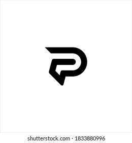 Diseño y plantilla modernos y creativos con logotipo P. Icono P Monograma basado inicial y letras en vector 