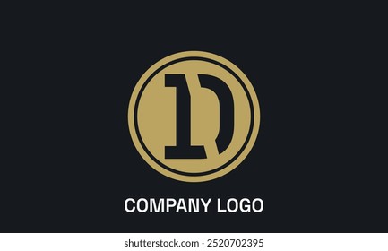 Modern and elegant D logo for company brand