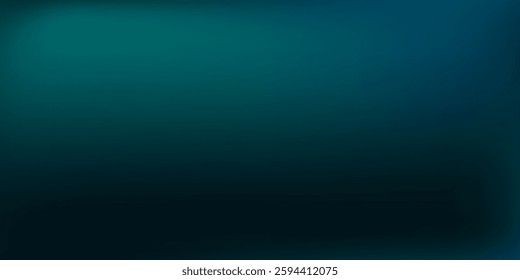 Modern elegant dark blue to light blue and green gradient background illustration, ideal for sophisticated visual abstract