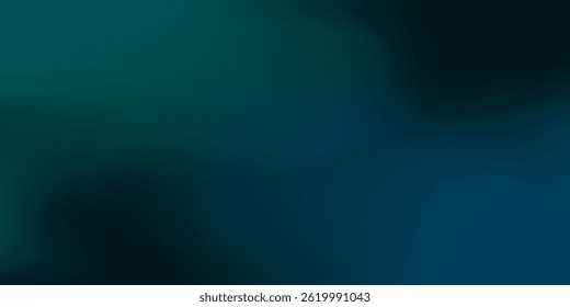 Modern elegant dark blue to light blue and green gradient background illustration, ideal for sophistic simple art abstract design
