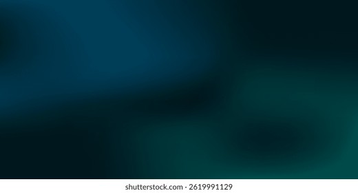 Modern elegant dark blue to light blue and green gradient background illustration, ideal for sophistic simple art
