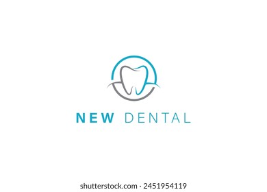 Modern and elegant dentist logo. Dental logo design vector.