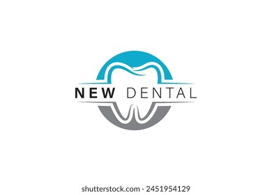 Modern and elegant dentist logo. Dental logo design vector.