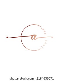 Una pantalla moderna y elegante tipo de letra A plantilla de logotipo vectorial 