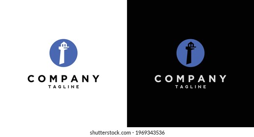 Modern and elegant dock tower logo design