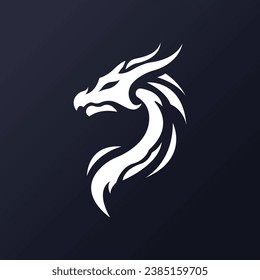 Modern and elegant dragon logo design for a powerful brand identity.