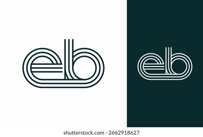 Moderno elegante carta web logotipo design vetor
