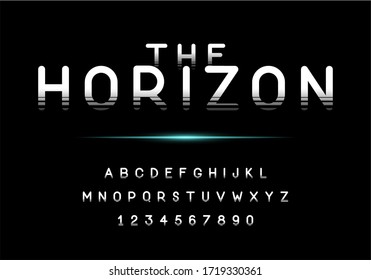 modern and elegant font suitable for movie, digital and technology look. vector format.