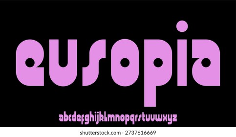 Modern and Elegant Font Vector Type Set