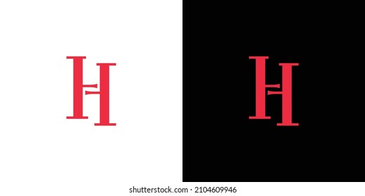 Modern and elegant H initials logo design 