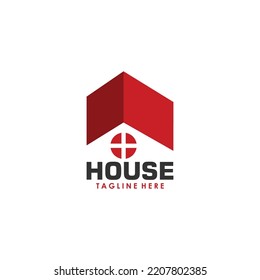 modern elegant house logo icon vector isolated concept
