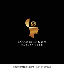modern and elegant human and money logo design inspiration