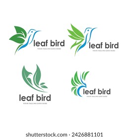 modern and elegant hummingbird logo