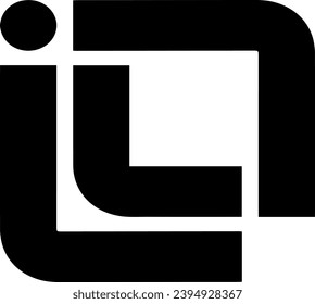 Carta inicial moderna y elegante. Letras alfabéticas Iniciales Logo Monograma ILJ, IL INITIAL, IJ letra monograma diseño logotipo
