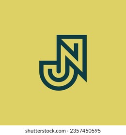 Modernes, elegantes Logo für den Anfangsbuchstaben JH oder HJ