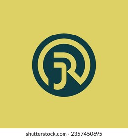 Modern and elegant initial letter JL or LJ monogram logo