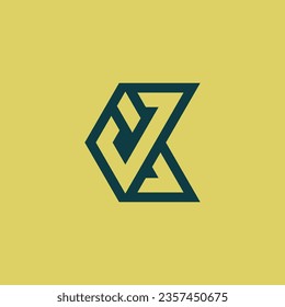 Modernes, elegantes Logo für den Anfangsbuchstaben JX oder XJ Monogram