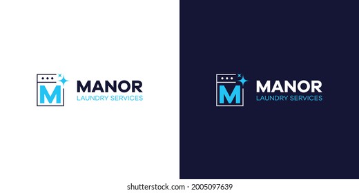 Modern And Elegant Laundry Logo Design