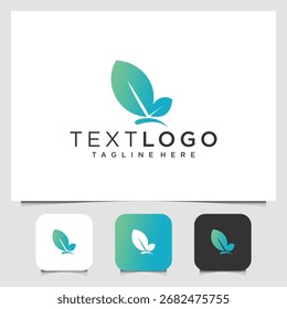 Diseño moderno y elegante del logotipo de la hoja perfecto para los negocios centrados en la naturaleza, la salud o la sostenibilidad. Este logotipo transmite una sensación de frescura, crecimiento y calidad orgánica.