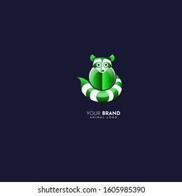 modern and elegant lemur logo