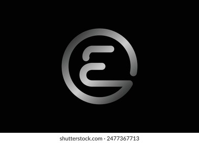Modern and elegant letter E or OE logo design. Alphabet letter E logo design icon for business. Suitable for a company logotype.