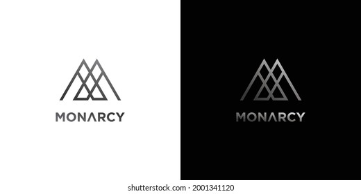 Modern and elegant letter M initials Logo design