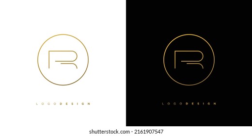 Modern and elegant letter R initials logo design