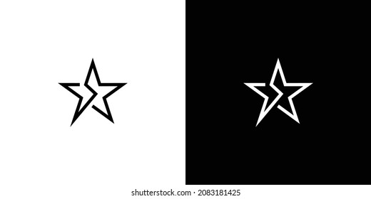 Modern and elegant letter S initials star logo design