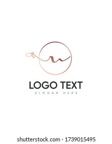 Modern elegant letter type M logo template, Vector logo for business and company identity 