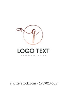 Moderne elegante E-Mail-Typ Q-Logo-Vorlage, Vector-Logo und Firmenidentität 